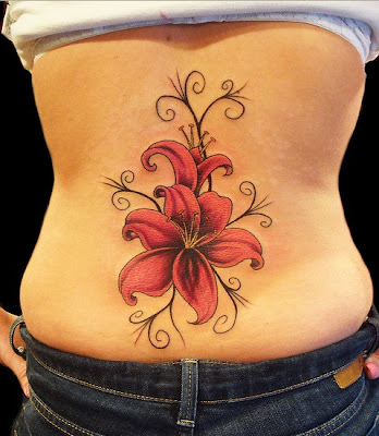 Lily Flower tattoo