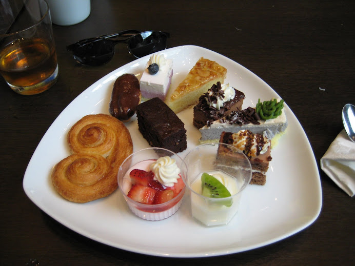 Dessert at our lunch in Tokyo with the Takahashi's