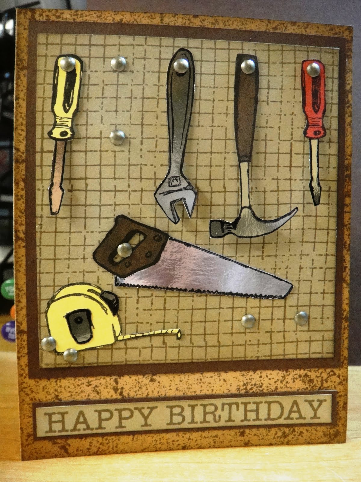 CraftySil Happy Birthday Card for my husband