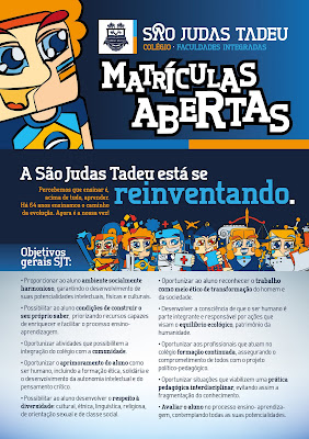 Folder Matrículas AbertasCliente: São Judas Tadeu