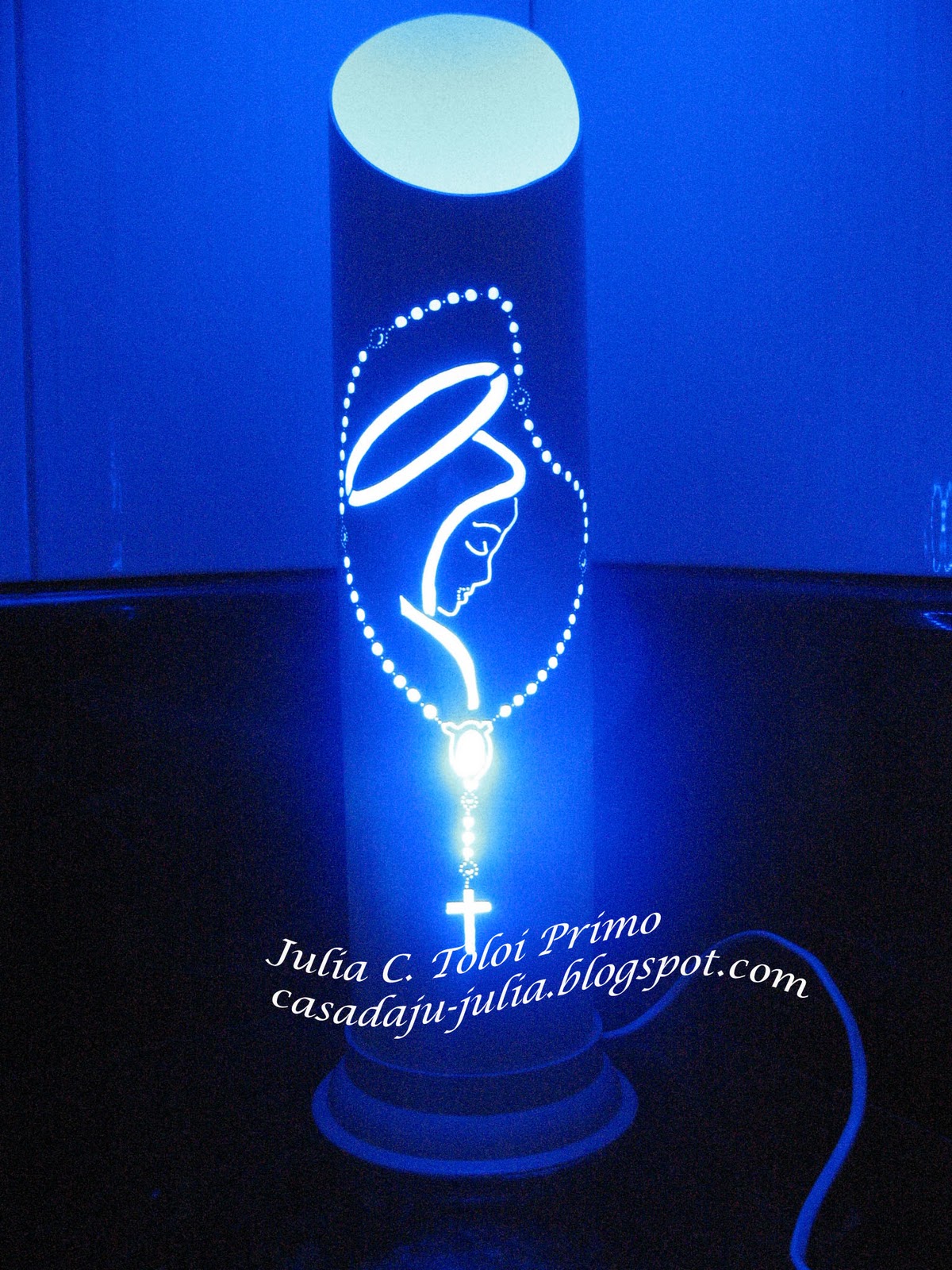 Ju Luminárias Luminárias em PVC Luminárias em PVC Nossa Senhora