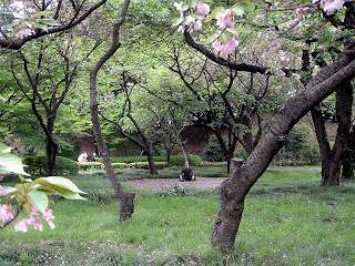 Relaxing in the Imperial Palace Gardens
