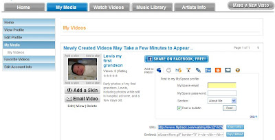 My first grandson music slideshow at FlipTrack