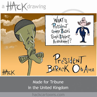 Barack Obama inauguration cartoon © Matt Buck Hack Cartoons