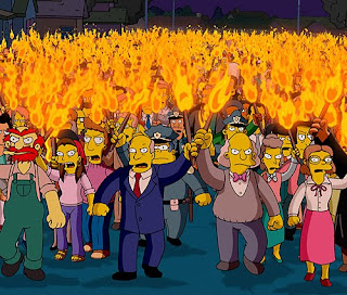 Angry Simpsons Mob