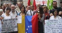 Solidaridad con el pueblo hondureño en Barcelona