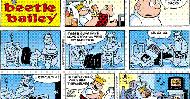 Beetle Bailey: If they could only see themselves. - The Comics Section