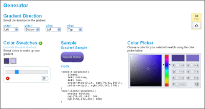 css3 gradient generator