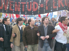 Juventud peronista y juventud sindical en apoyo a Cristina