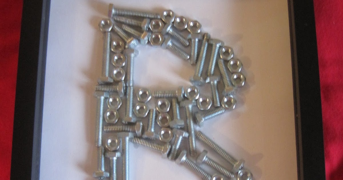 Crafts and Crap Nut and Bolt Monogram