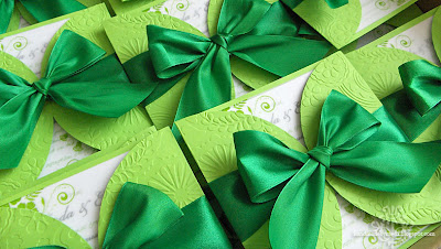 green wedding invitations