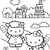 Desenhos para Colorir da Hello Kitty - Comer gelados