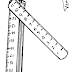 Régua desdobravel para Colorir - Desenhos de Intrumentos de Medição para pintar