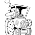 Tractor para Colorir - Desenhos de Agricultura para Imprimir