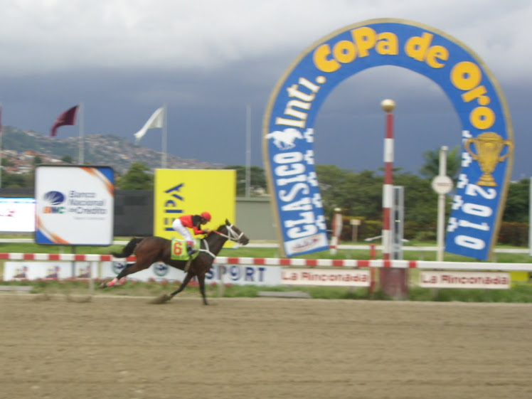 WATER JET implantando récord de pista para los 2.400 metros en la Copa de Oro 2010...!!!