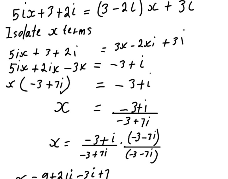 complex number equation maker complex number equation maker