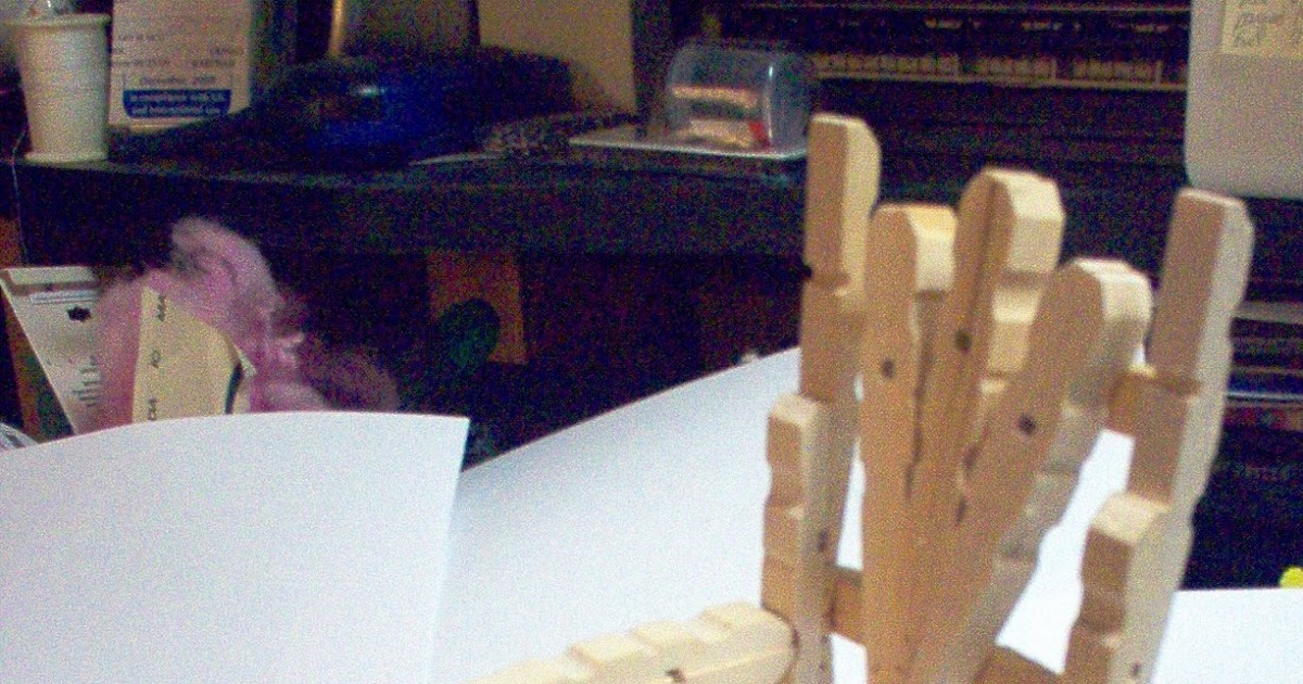 Knittingspinningsewingcrocheting Rocking chair made from clothespins