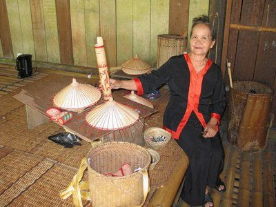 artistic bamboo carving.