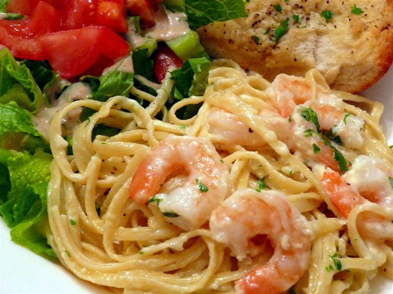 ButterYum Shrimp Linguine Alfredo