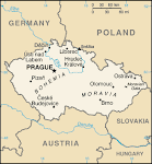 Map of Czech Republic