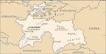 Map of Tajikistan