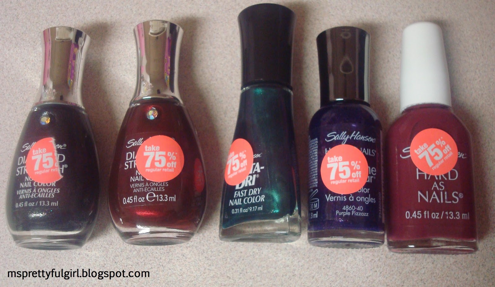 Ms. Prettyful Girl 1/11/11 CVS SALLY HANSEN NAIL POLISH HAUL