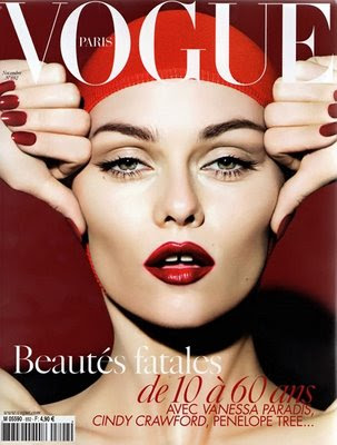  French Vogue cover below was shot by Mert and Marcus with make up by 