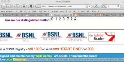 keralatelecom.com hacked BSNL