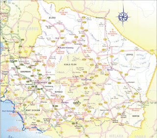 Malaysia Travel Guide And Map Map Of Negeri Sembilan  Seremban