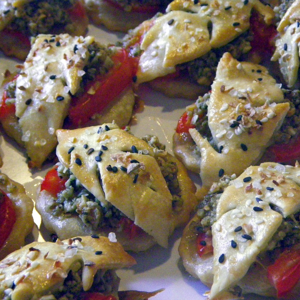 52 Ways to Cook Walnut Pesto Flatbread MiniBite Appetizer