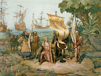 Christopher Columbus Christopher Columbus and his sailors taking possession of indigenous islands