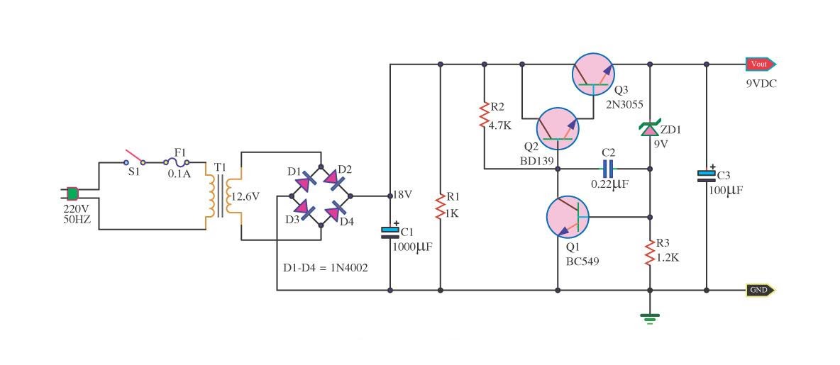 voltage regulator using zener diode