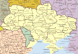 Map of the Ukraine