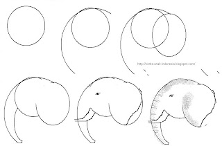 CARA MENGGAMBAR GAJAH