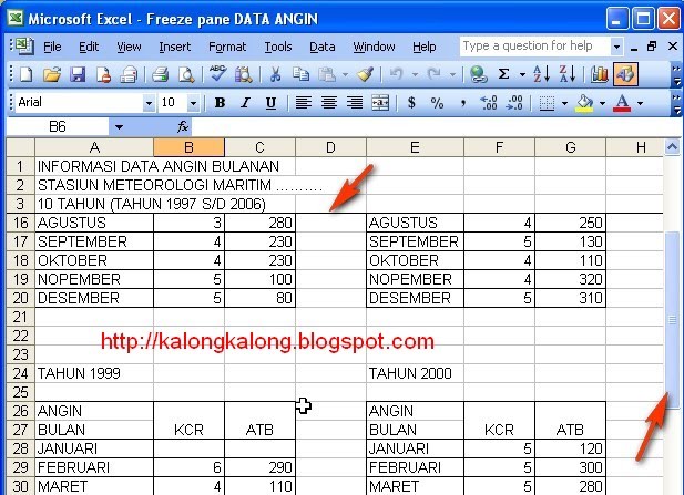 Artikel Teknologi Membuat Freeze Pane Judul Yang Tidak Bergerak Jika Scroll Digeser Artikel Teknologi Membuat Freeze Pane Judul Yang Tidak Bergerak Jika Scroll Digeser