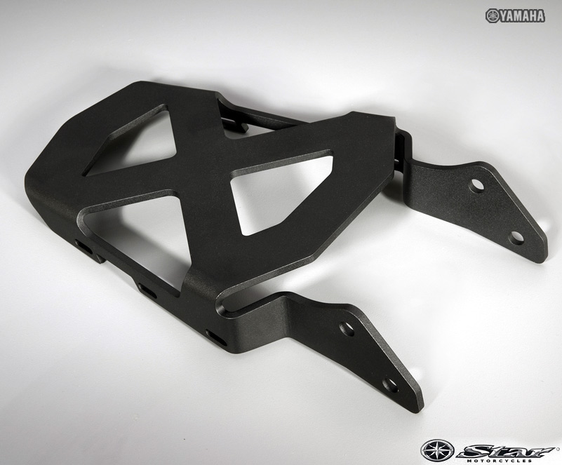 yanaha vmax black powdercoated luggage rack