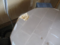 damaged firebrick lid