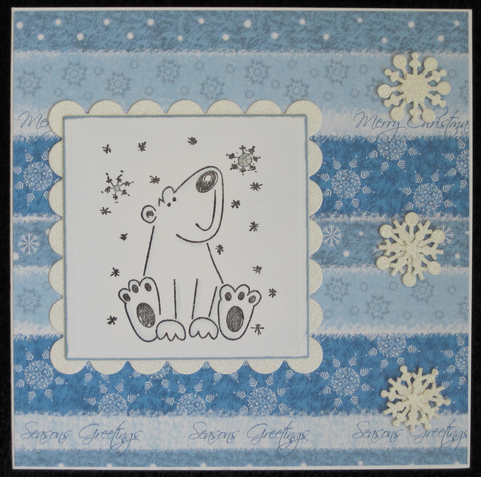 my crafty card creations little polar bear