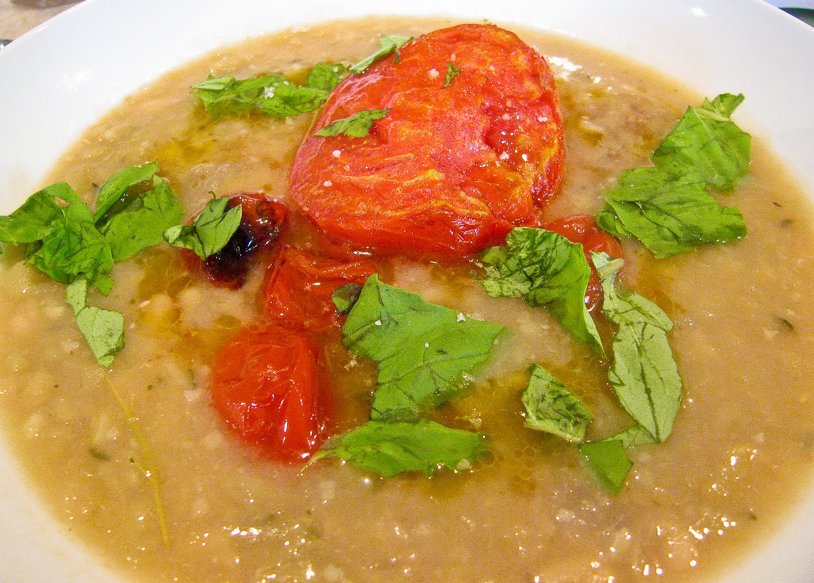 White Bean Soup with Roasted Tomatoes & Balsamic Vinegar The Spiced Life