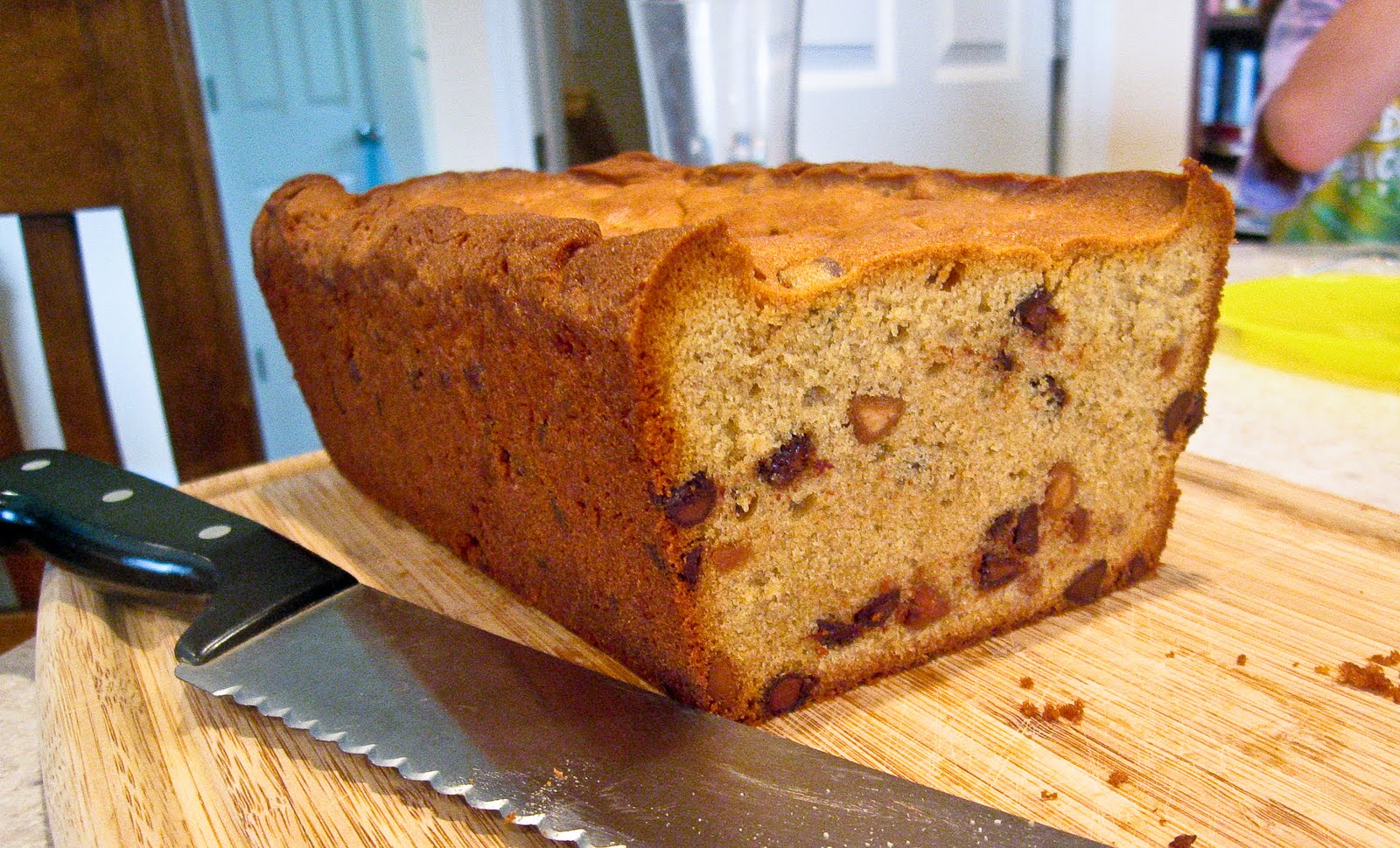 Peanut Butter Chocolate Chip Loaf Cake The Spiced Life