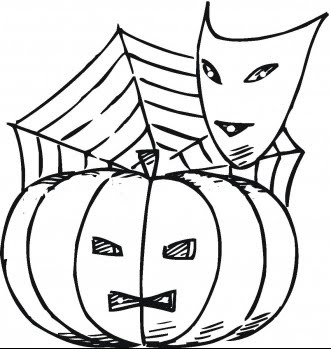 halloween coloring pages: Halloween Spider Coloring Pages, Spider Web
