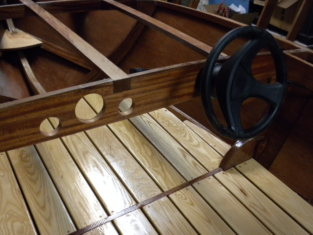 Ted's Wood Boat Cutting Holes and Getting things done