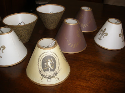 small thrift store lamp shades