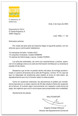 INFORMATICA: CARTAS COMERCIALES INFORMATICA: CARTAS COMERCIALES