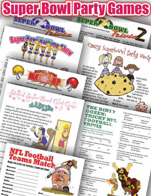 Being Frugal and Making It Work Super Bowl Home Party Games Pack Review