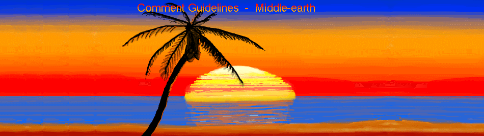 guidelines for writing comments -   Middle-earth