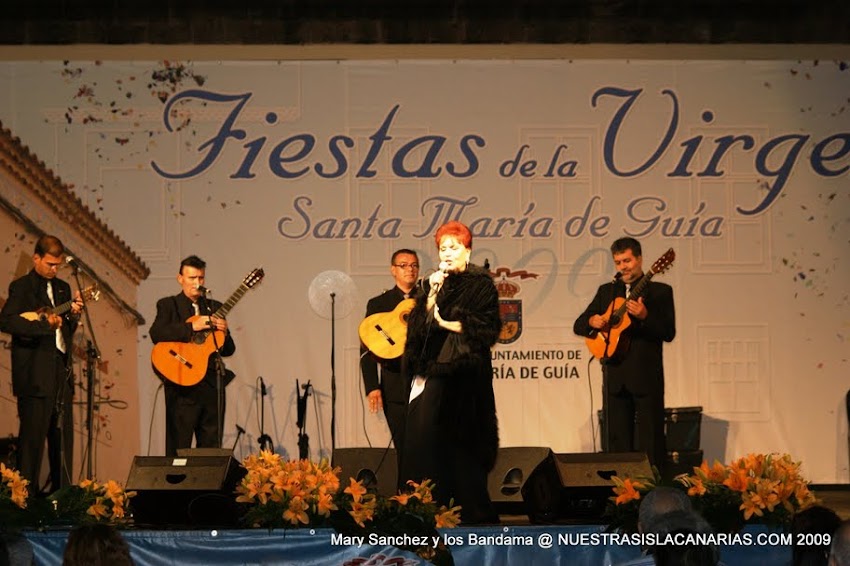 MARY SÁNCHEZ Y LOS BANDAMA en Las Fiestas de La Virgen 2009