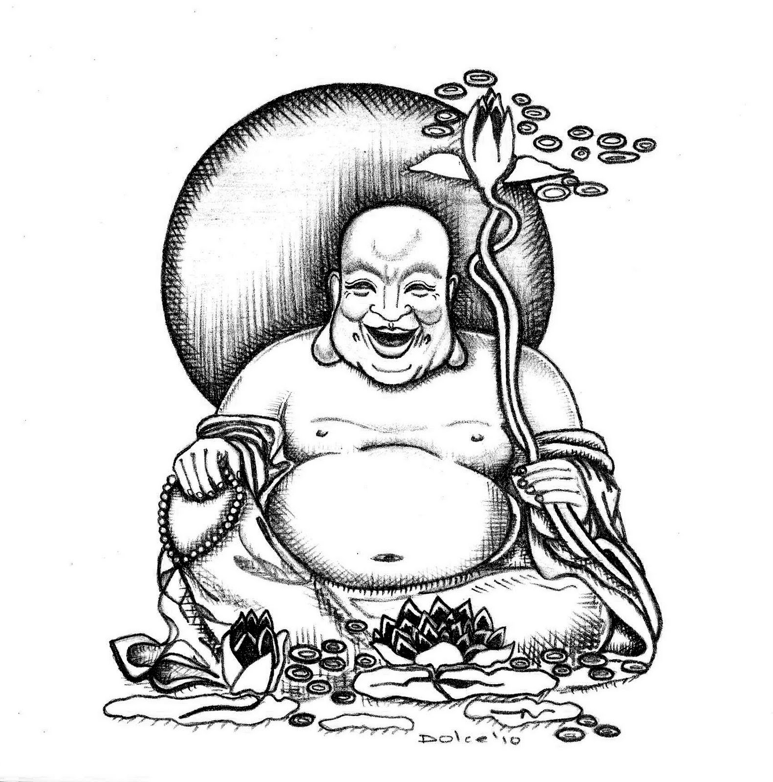 fat buddah coloring pages