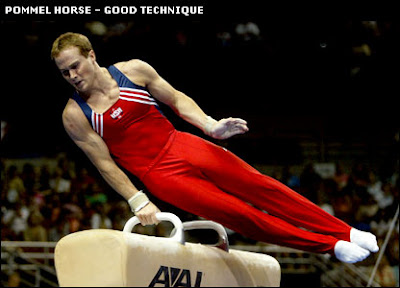 The Pommel Horse used in gymnastics