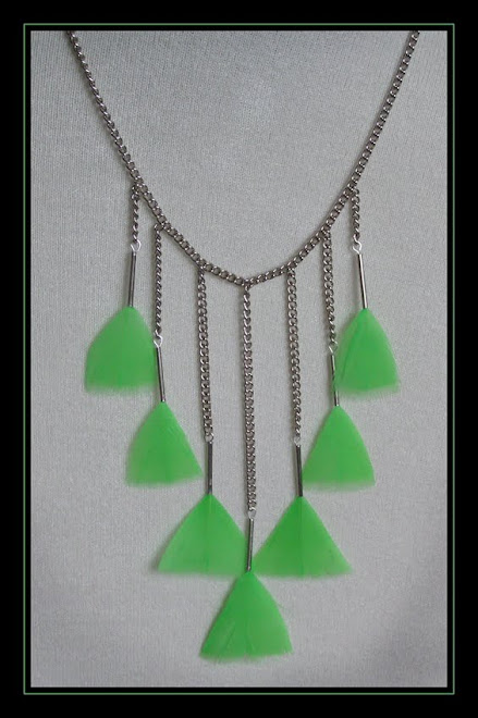 Green Triangle Necklace